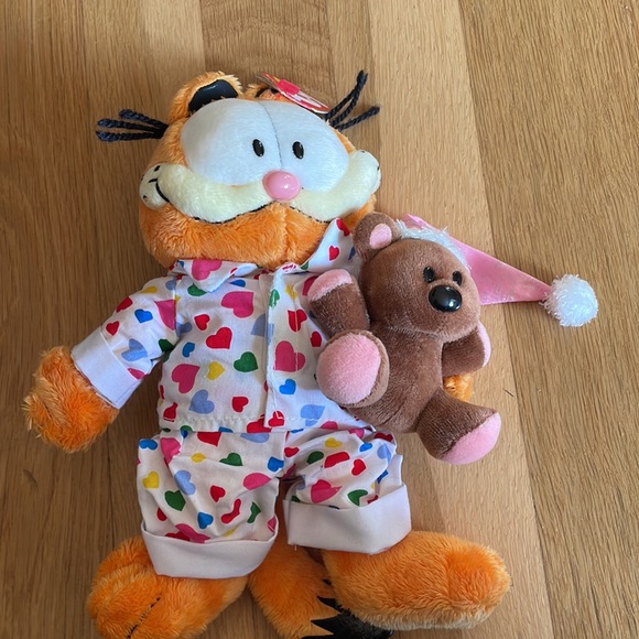 🎉HP🎉COPY - NWT Vintage Goodnight Garfield TY Beanie Babies - Picture 3 of 5